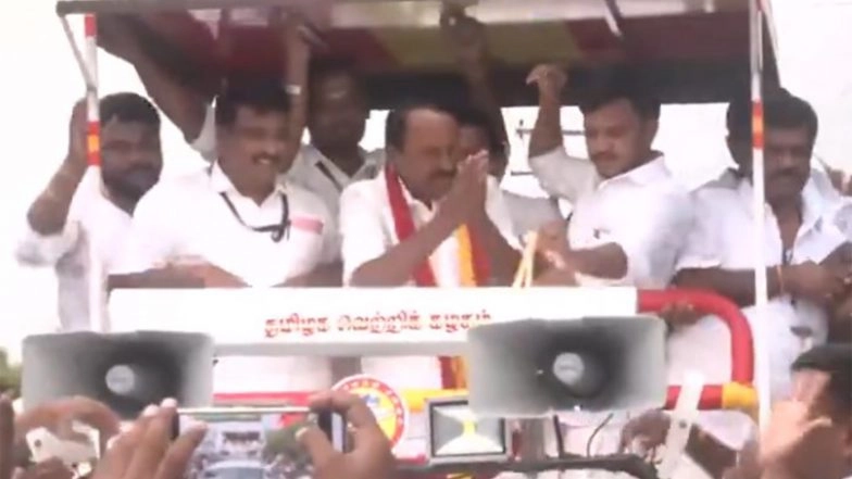 India News | TVK Candidate KA Sengottaiyan Secures 9th Victory from Gobichettipalayam Assembly, Holds Roadshow