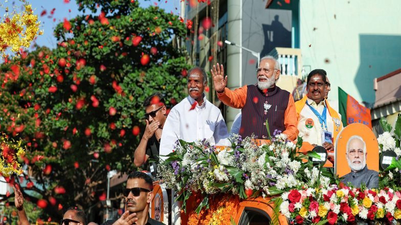 India News | People's Blessings to NDA in Puducherry Polls Will Add Momentum to Good Governance Efforts: PM Modi