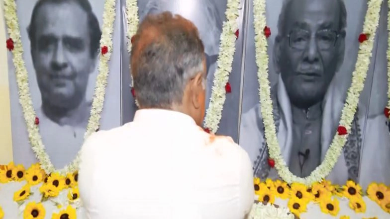 India News | West Bengal BJP Chief Samik Bhattacharya Pays Tribute to Syama Prasad Mookerjee in Bhawanipur