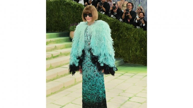 Entertainment News | Anna Wintour Arrives at Met Gala in Feathered Look