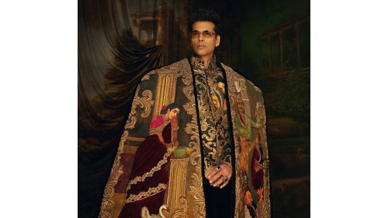 Entertainment News | Karan Johar Makes Met Gala Debut in Manish Malhotra Ensemble Inspired by Raja Ravi Varma's Timeless Art