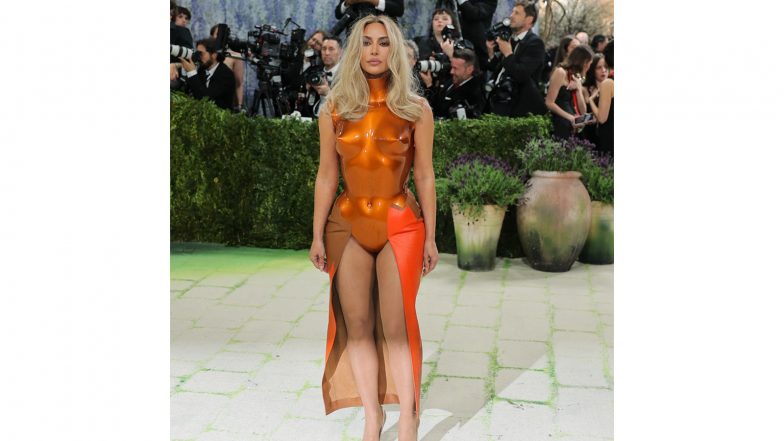 Entertainment News | Met Gala 2026: Kim Kardashian Channels Warrior Energy in Bronze Corset Couture