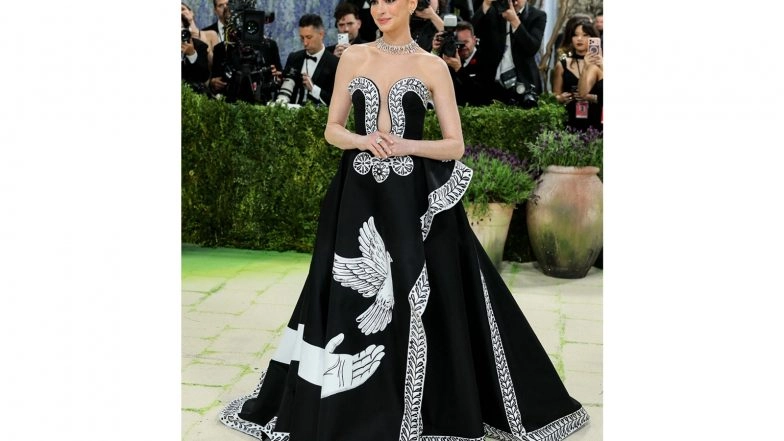 Entertainment News | 'The Devil Wears Prada' Stars Anne Hathaway, Emily Blunt, Stanley Tucci Shine at Met Gala