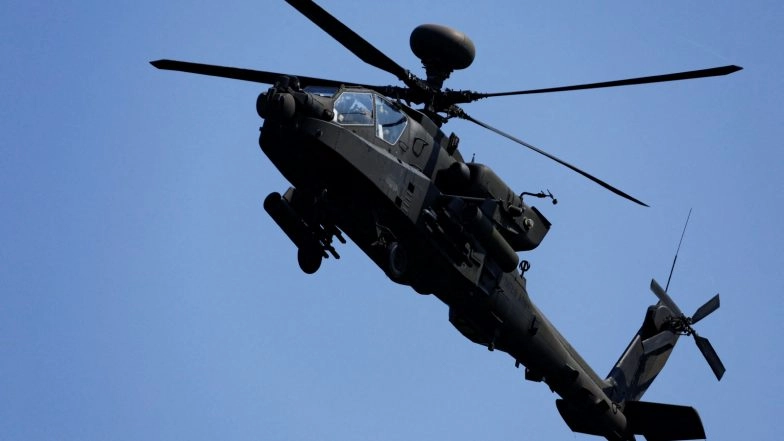 World News | US Apache Attack Helicopters Deployed in Operation Against Iranian Boats: CENTCOM