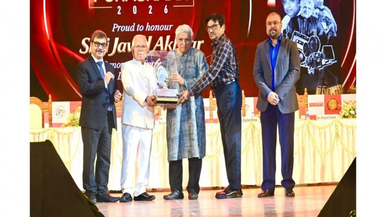 Business News | P.C. Chandra Group Honours Shri Javed Akhtar with the 33rd P.C. Chandra Puraskaar, Celebrating His Iconic Contribution to Indian Cinema & Literature