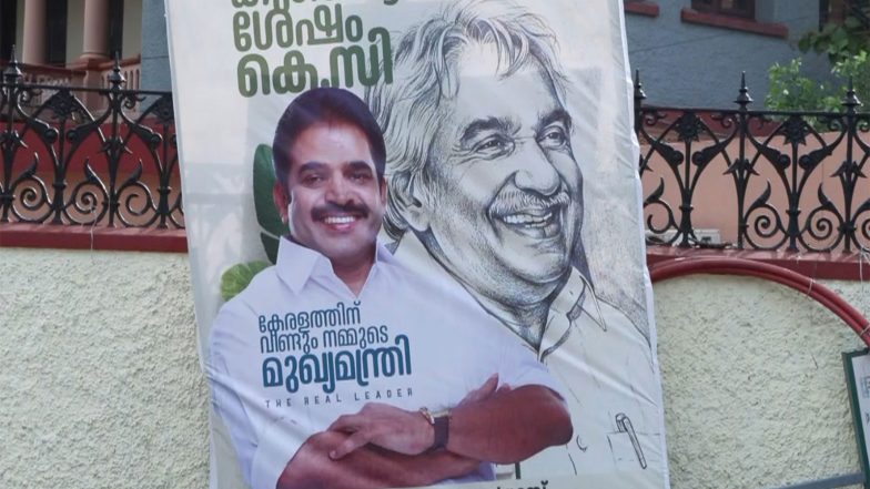 India News | Posters of Congress MP  Venugopal Come Up in Thiruvananthapuram as UDF Sweeps Keralam Polls