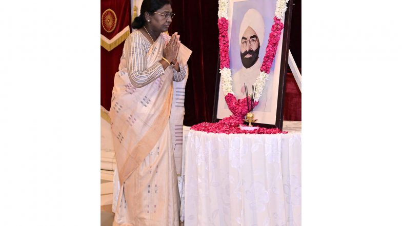 India News | President Murmu Pays Floral Tribute to Giani Zail Singh on His Birth Anniversary