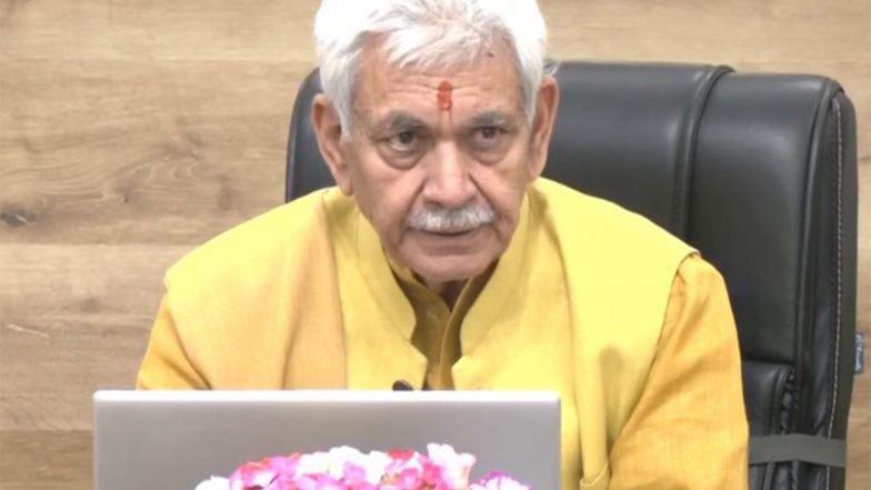 India News | J-K: LG Manoj Sinha Leads Padyatra in Budgam Against Drug Abuse