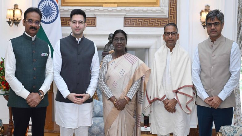 India News | Behaving Less Like Political Party but More Like Obsessed, Jilted Ex: Raghav Chadha's Jibe at AAP After Meeting President Murmu