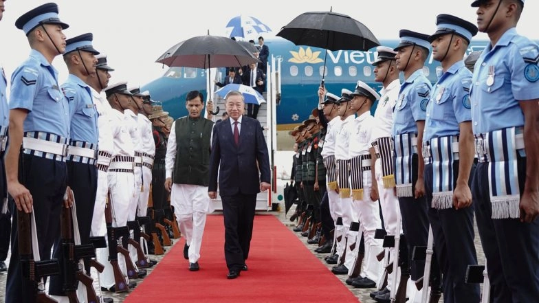 World News | Vietnam President Lands in New Delhi on First State Visit to India