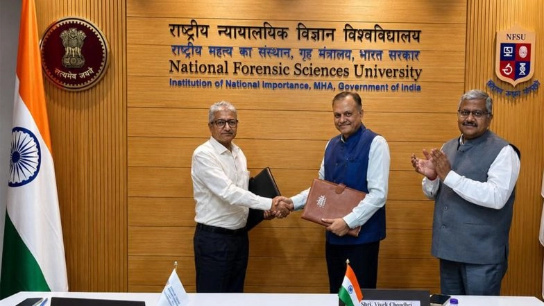 Business News | UIDAI, NFSU Sign 5-year Pact to Strengthen Cybersecurity, Digital Forensics Capabilities