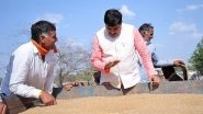 India News | MP CM Yadav Inspects Wheat Procurement Centre in Ujjain, Assures Smooth Purchase for Farmers