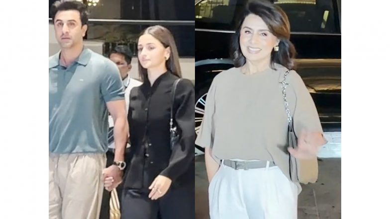 Entertainment News | Ranbir Kapoor Turns Up for Mom Neetu Kapoor's 'Daadi Ki Shaadi' Screening, Alia Bhatt Joins