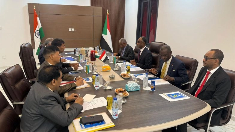 World News | India, Sudan Hold 9th FOC, Reaffirm Broad Bilateral Cooperation, Vow to Combat Terrorism