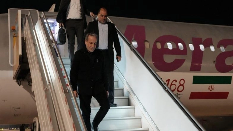 World News | Iranian FM Araghchi Arrives in Beijing to Discuss Bilateral Ties, Regional Developments
