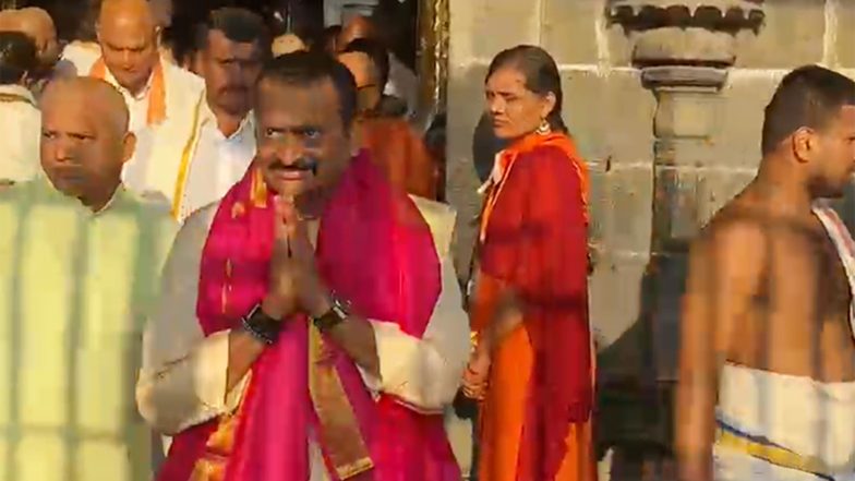 Entertainment News | Telugu Producer Bandla Ganesh Offers Prayers at Tirumala Temple