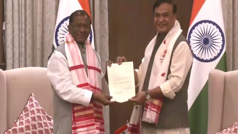 India News | Himanta Biswa Sarma Tenders Resignation to Governor After BJP's Third Straight Win in Assam