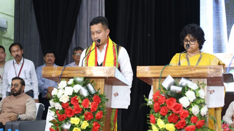 India News | Tripura Motha Leader Runeil Debbarma Sworn in as TTAADC Chief Executive Member