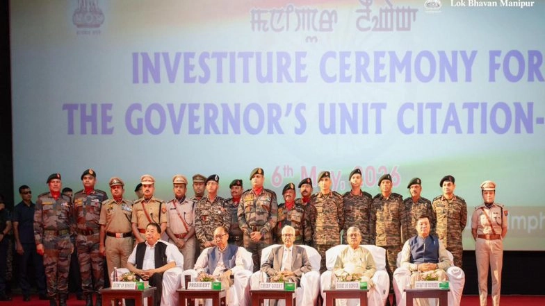 India News | Manipur: Churachandpur District Police Gets Governor's Unit Citation for 2025-26