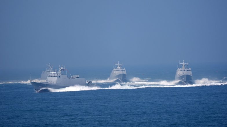 World News | Taiwan Detects 22 Sorties of Chinese Military Aircraft, 6 Naval Vessels, 1 Ship Around Itself