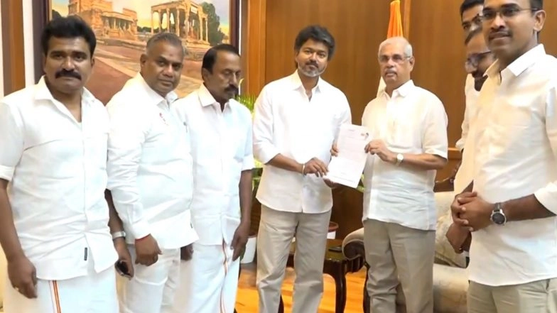 India News | Vijay May Take Oath as Tamil Nadu CM Once Proves Majority as Governor Backs 'stable' Government: Sources