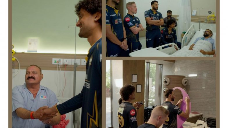 Business News | Surprise Visit! Gujarat Titans Stars Drop in on HCG Cancer Survivors to Honor Their Fight