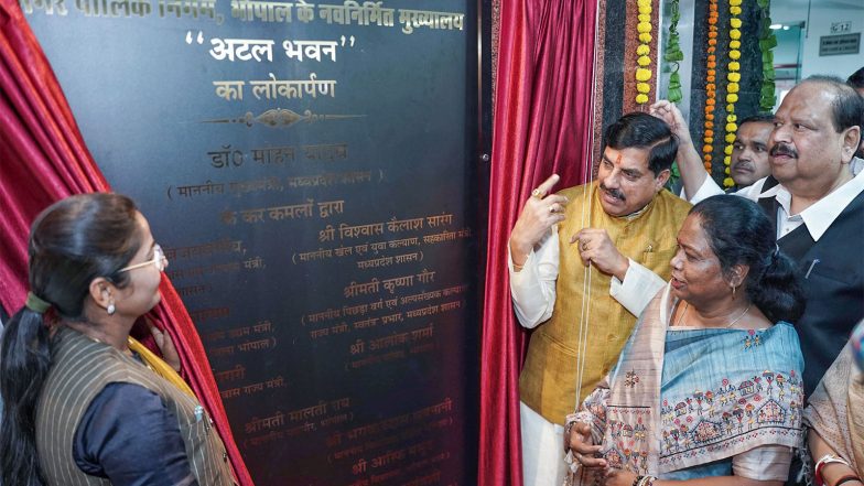 India News | Madhya Pradesh CM Inaugurates Bhopal Municipal Corporation Headquarters 'Atal Bhavan'