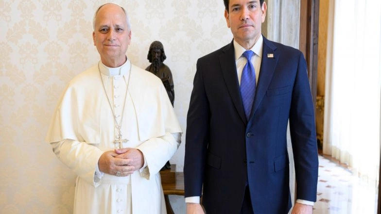 World News | Marco Rubio Discusses West Asia Situation with Pope Leo XIV