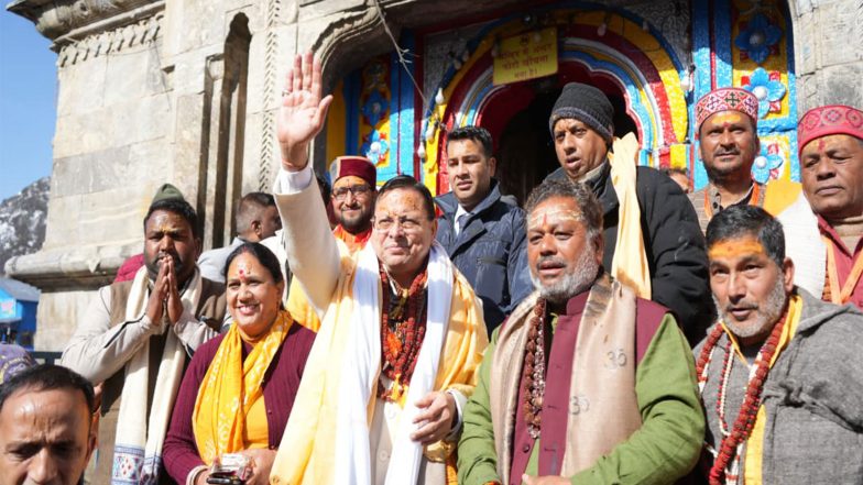 India News | Uttarakhand: CM Pushkar Singh Dhami Inaugurates Bharat Petroleum Corporation Limited Hospital at Kedarnath Temple