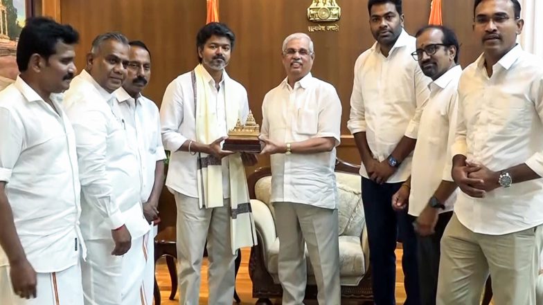 India News | TVK's Vijay Seeks Appointment to Meet Tamil Nadu Governor at 4:30 PM