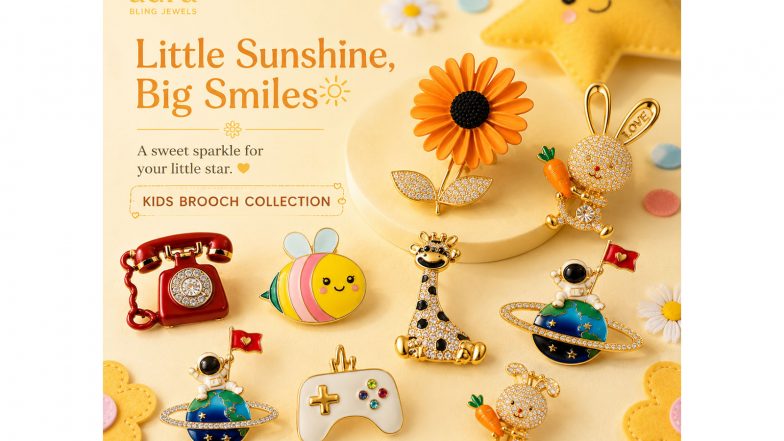 Business News | Kids Brooches Are the Next Big Trend in Children's Fashion: How Aura Bling Jewels Is Leading the Shift