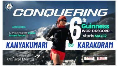 Business News | Ultra Runner Sufiya Sufi Announces 5,000 KM 'Run for Dreams' from Kanyakumari to Karakoram Pass in Tribute to Indian Armed Forces