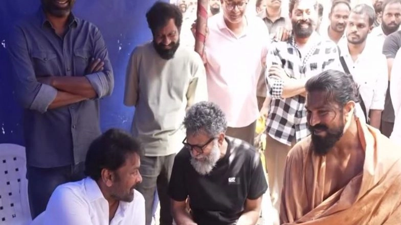 Entertainment News | 'Pushpa' Director Sukumar, Chiranjeevi Visit 'Peddi' Sets, Ram Charan Joins