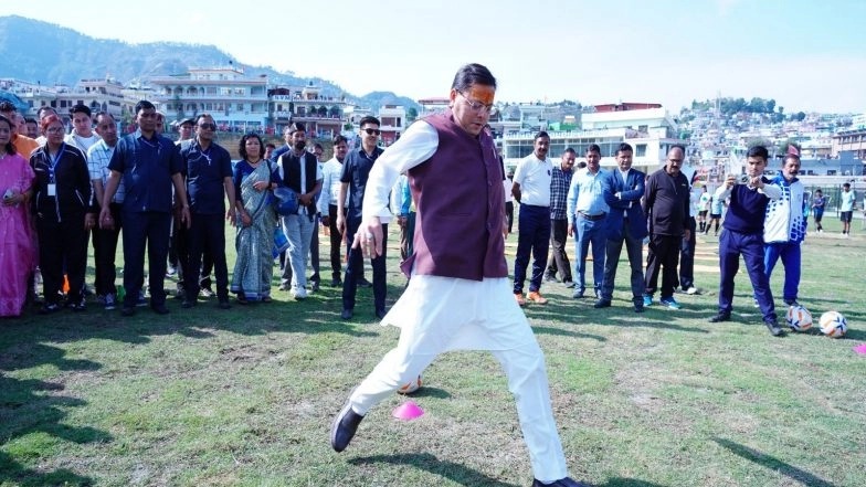 India News | Uttarakhand CM Dhami Inaugurates Upgraded Cricket Ground in Pithoragarh