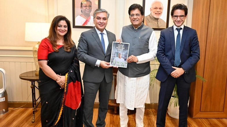 Business News | India Exploring Greater Opportunities in Beauty, Personal Care Sector with L'Oreal: Piyush Goyal