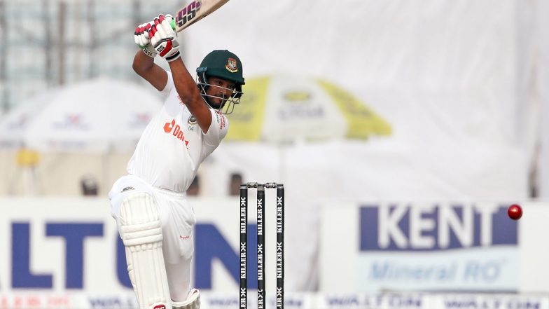 Sports News | Shanto's Ton, Mominul's 91 Power Bangladesh to 301/4 on Day 1 in 1st Test Against Pakistan