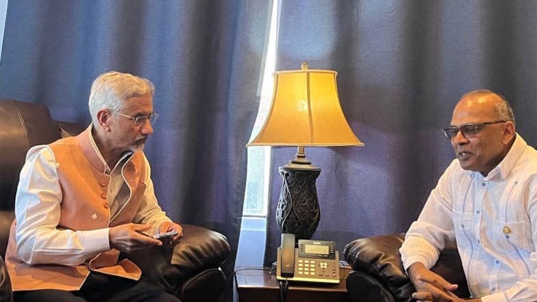 World News | Healing Bonds: Jaishankar, Guyana's Health Minister Discuss Advancing Bilateral Medical Cooperation