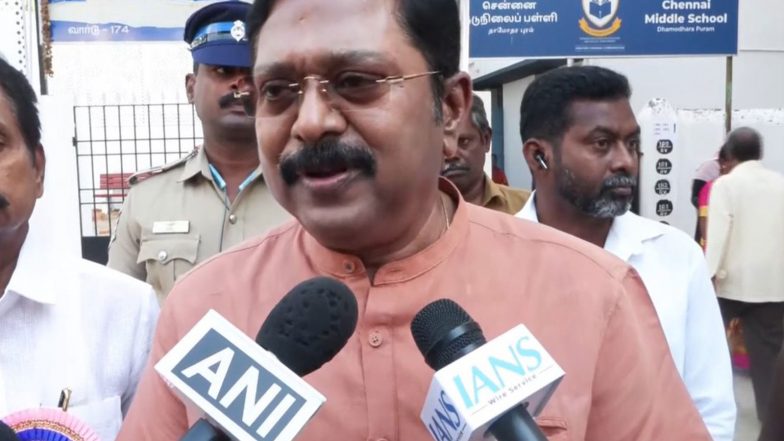 India News | AMMK Extends Support to AIADMK, Urges Governor to Invite EPS Tamil Nadu Government Formation