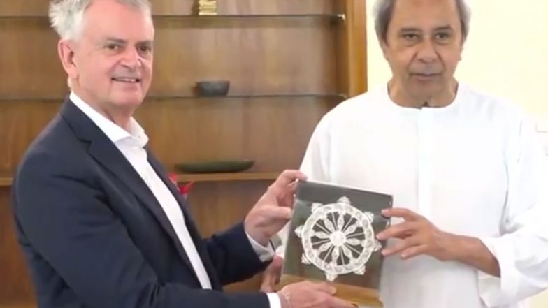 World News | High Commissioner of Canada to India Pays Courtesy Call to Odisha Oppn Leader Naveen Patnaik