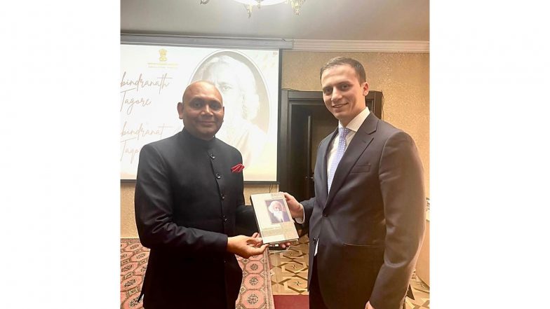 World News | Poetic Fervour Takes Centre Stage as Indian Embassy in Azerbaijan Commemorates Birth Anniversary of Rabindranath Tagore