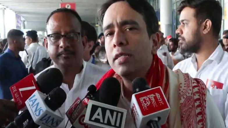India News | Jayant Chaudhary Arrives in Kolkata for Suvendu Adhikari's Swearing-in as West Bengal CM, Calls It Historic