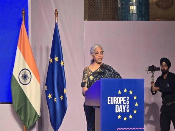 Business News | India-EU Strategic Partnership Gained Decisive New Momentum, Says Nirmala Sitharaman at Europe Day 2026