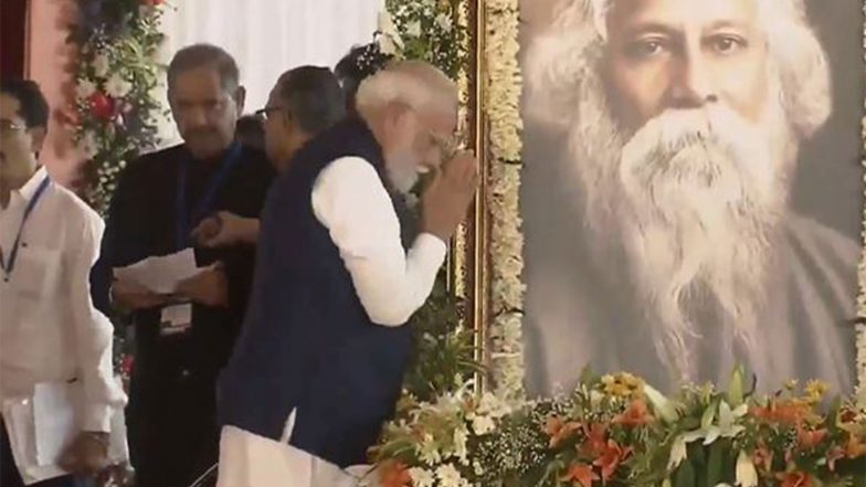 India News | PM Modi Pays Tribute to Rabindranath Tagore on His 165th Birth Anniversary Ahead of West Bengal CM Swearing-in Ceremony