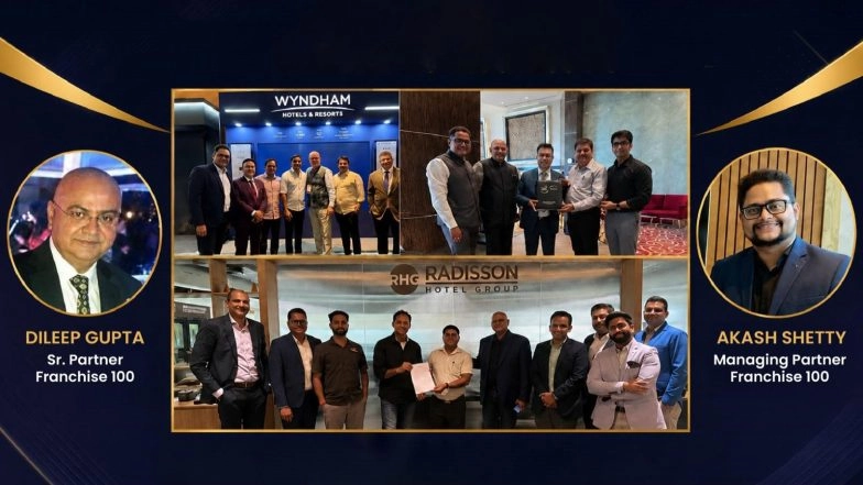Business News | Franchise 100 Signs Three Strategic Hospitality Projects Across India