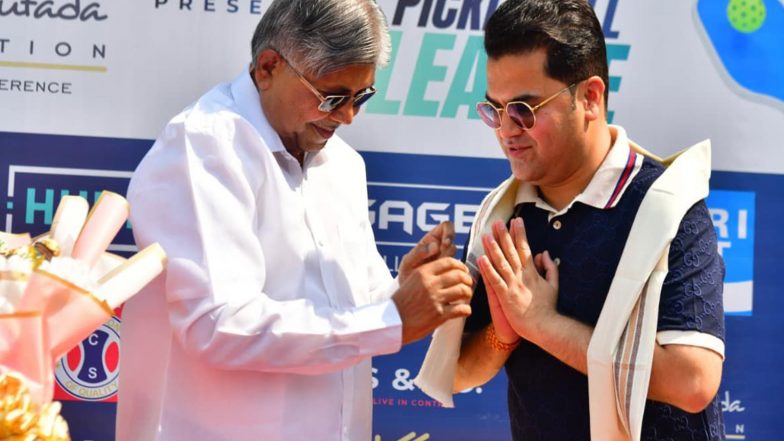 Business News | Hon. Chandrakant Patil Inaugurates Ultimate Pickleball League Presented by the Abhay Bhutada Foundation