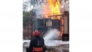 India News | Delhi: Transformer Catches Fire at Prasar Bharati Secretariat on Copernicus Marg