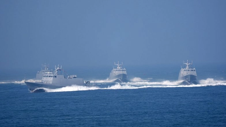 World News | Taiwan Detects 8 Sorties of Chinese Aircraft, 6 Vessels, 2 Ships