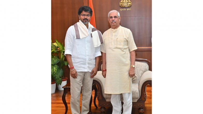 India News | TVK Chief Vijay Meets Tamil Nadu Governor Ahead of Govt Formation
