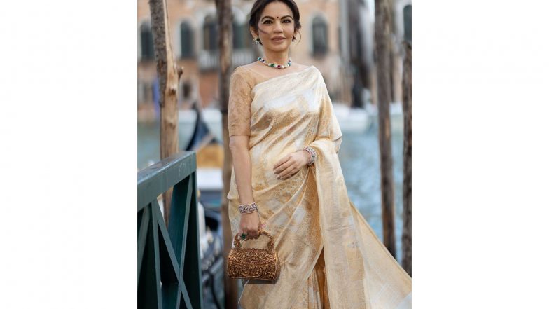 Entertainment News | Nita Ambani Celebrates Indian Craftsmanship at Inaugural NMACC Dinner in La Biennale Di Venezia