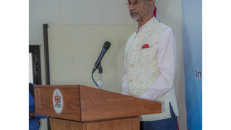 World News | EAM Jaishankar Visits Nelson Island, Marks Arrival of First Girmitiyas in Trinidad and Tobago